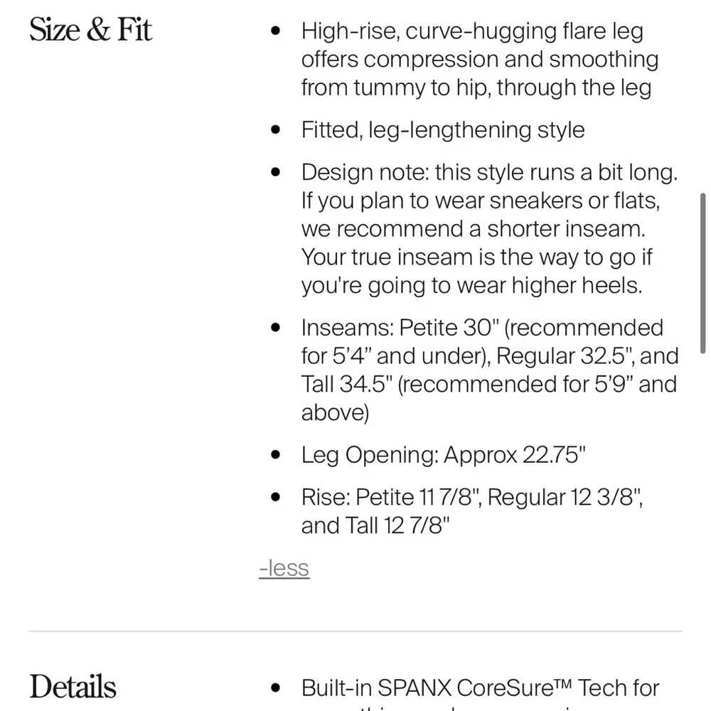 SPANX Black Flare Women's Pants - Picture 6 of 10